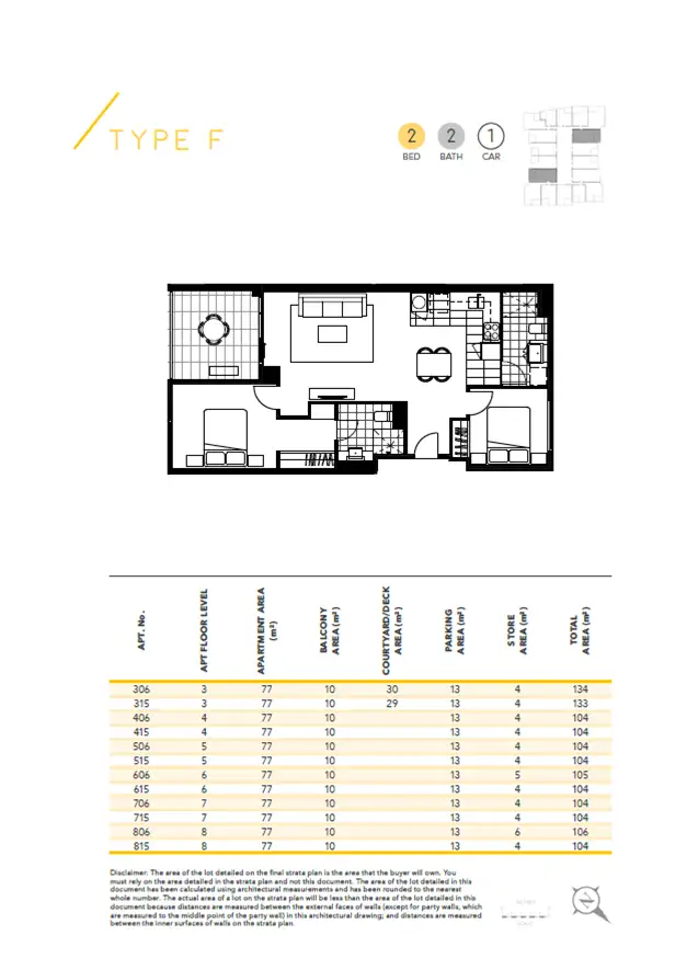 Floorplan of Homely apartment listing, 715/17 Pattie Street, Cannington WA 6107