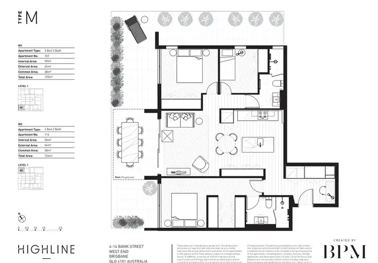 Floorplan of Homely apartment listing, 114/4-14 BANK STREET, West End QLD 4101