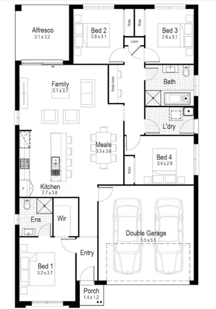 Floorplan of Homely house listing, Lot 227 Lilydale Court, Burpengary QLD 4505