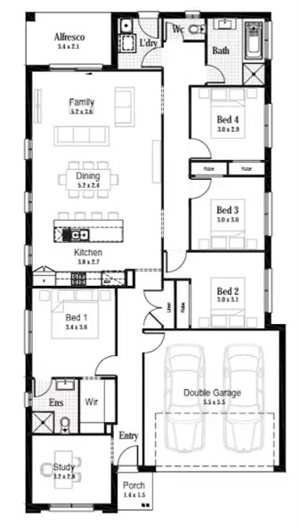 Floorplan of Homely house listing, Lot 228 Lilydale Court, Burpengary QLD 4505