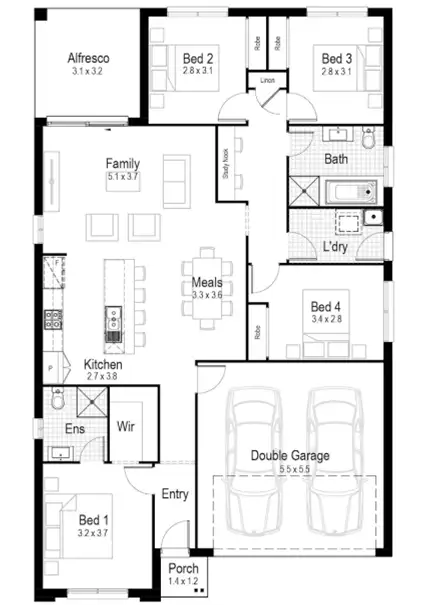 Floorplan of Homely house listing, Lot 204 Lilydale Court, Burpengary QLD 4505