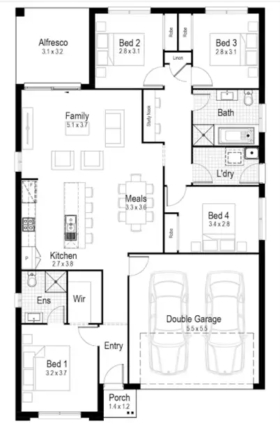 Floorplan of Homely house listing, Lot 113 Lilydale Court, Burpengary QLD 4505