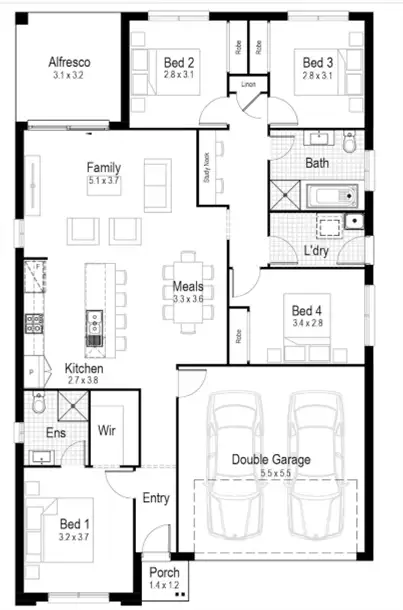 Floorplan of Homely house listing, Lot 5415 New Road, White Rock QLD 4868