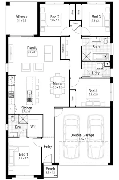 Floorplan of Homely house listing, Lot 230 Lilydale Court, Burpengary QLD 4505