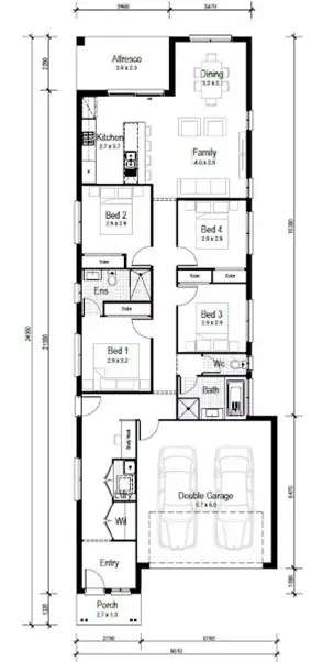 Floorplan of Homely house listing, Lot 1934 Kingdom Street, Flagstone QLD 4280