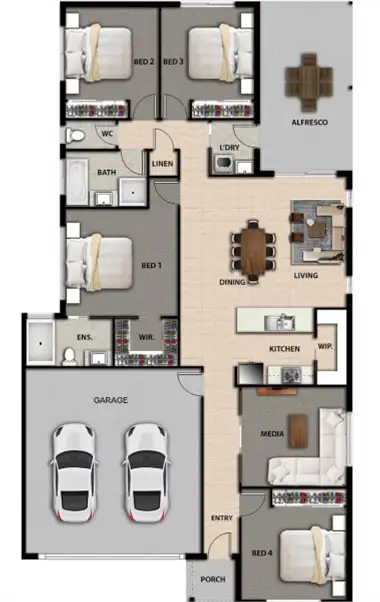 Floorplan of Homely house listing, Lot 1216 Jesmond Way, Cameron Park NSW 2285