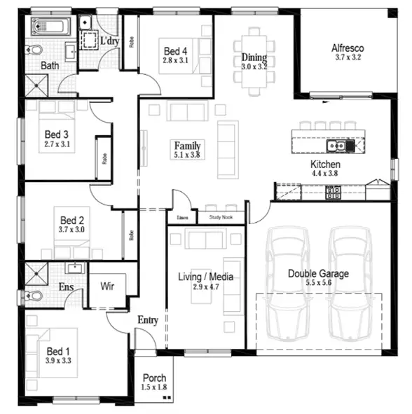 Floorplan of Homely house listing, Lot 542 Stonewall Drive, North Rothbury NSW 2335