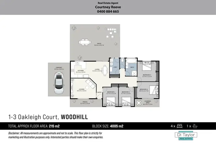 Floorplan of Homely house listing, 1-3 Oakleigh Court, Woodhill QLD 4285