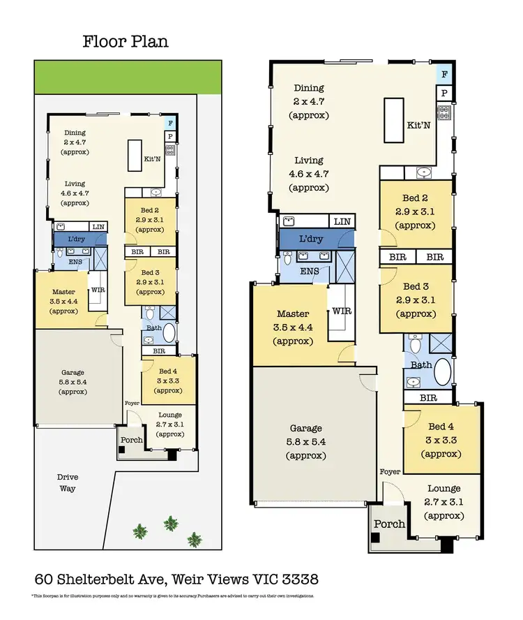 Floorplan of Homely house listing, 60 Shelterbelt Ave, Melton South VIC 3338