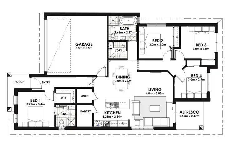 Floorplan of Homely house listing, 118/1875 Camden Valley-Way, Horningsea Park NSW 2171