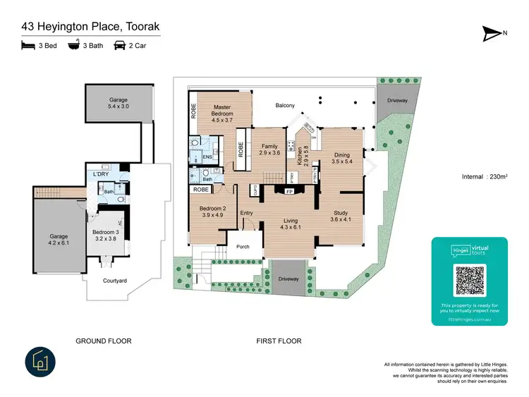 Floorplan of Homely house listing, 43 Heyington Place, Toorak VIC 3142