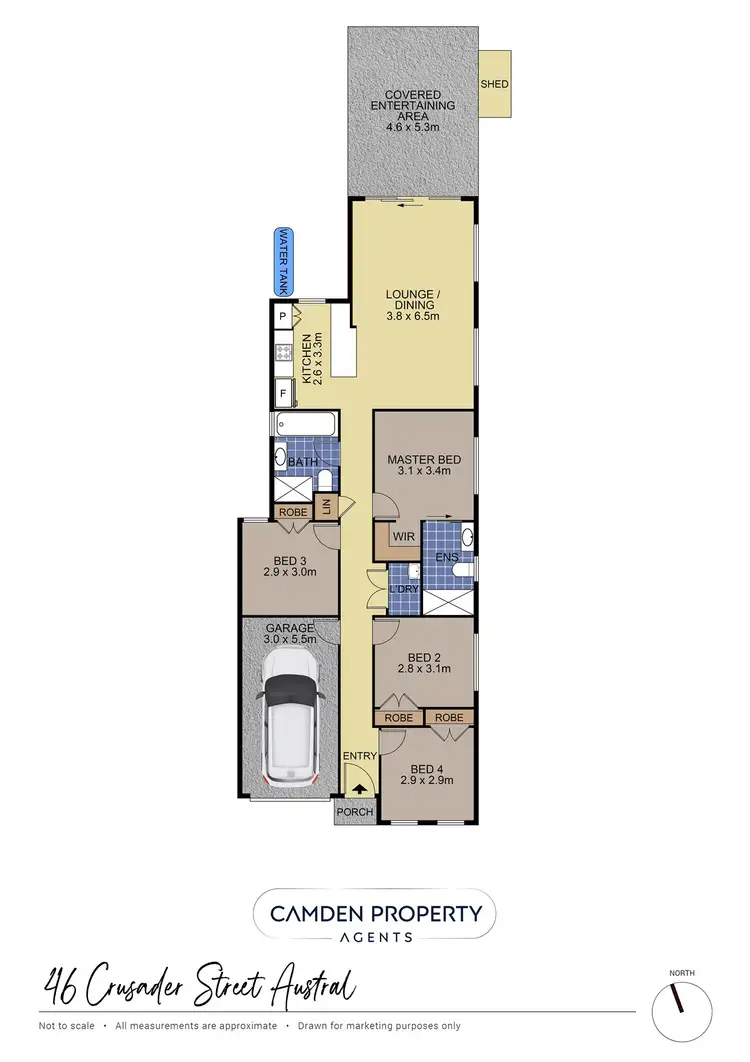 Floorplan of Homely house listing, 46 Crusader Street, Austral NSW 2179