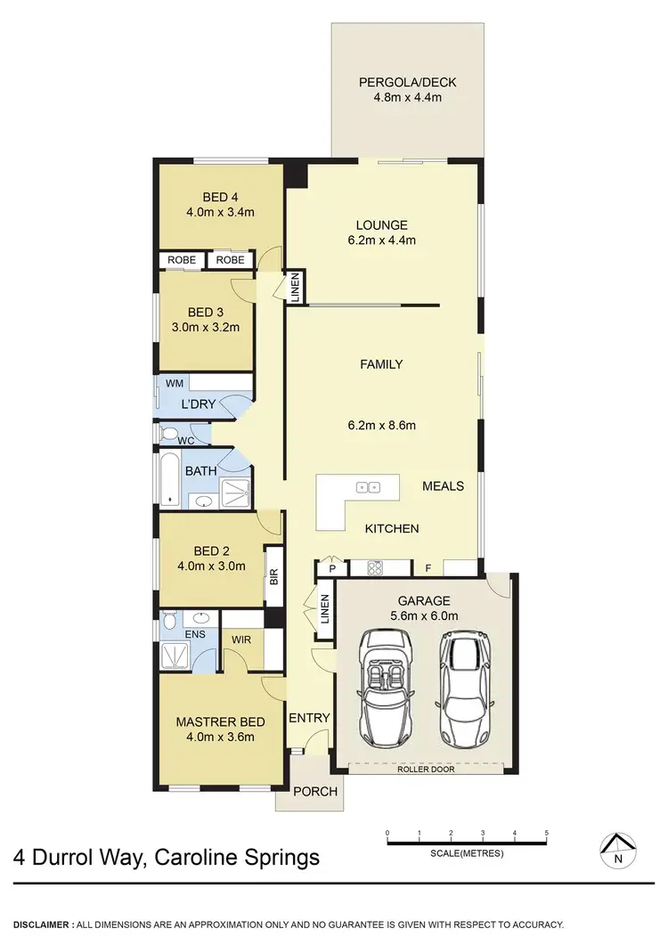 Floorplan of Homely house listing, 4 Durrol Way, Caroline Springs VIC 3023