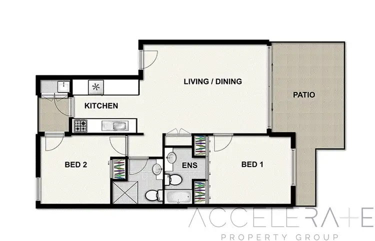 Floorplan of Homely unit listing, 13/327 Boundary Street, Spring Hill QLD 4000