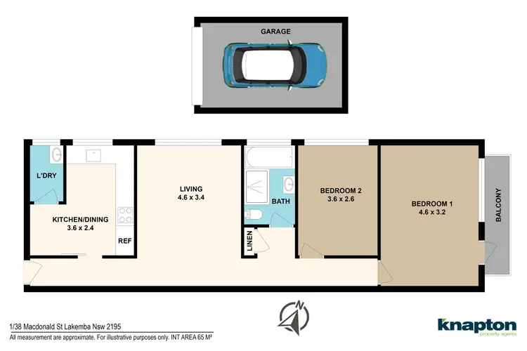 Floorplan of Homely unit listing, 1/38 Macdonald Street, Lakemba NSW 2195