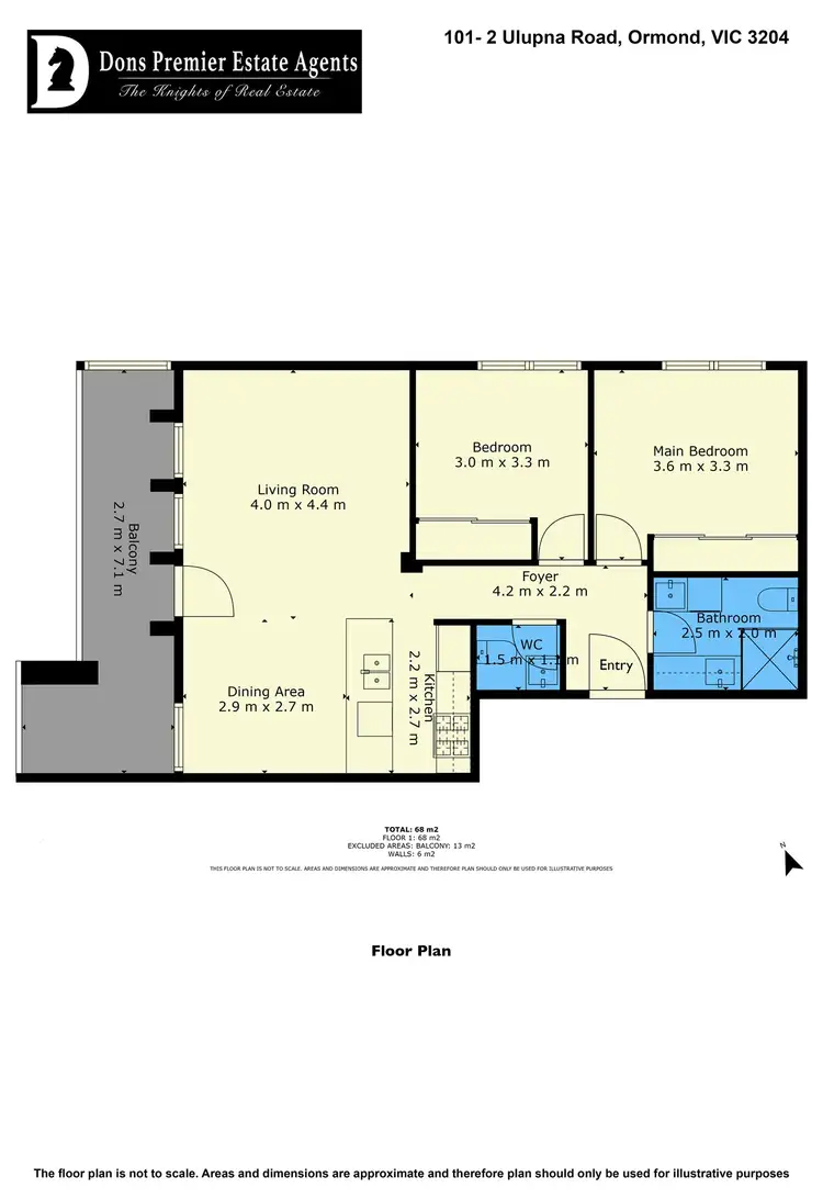 Floorplan of Homely unit listing, 101 / 2 ULUPNA ROAD, Ormond VIC 3204