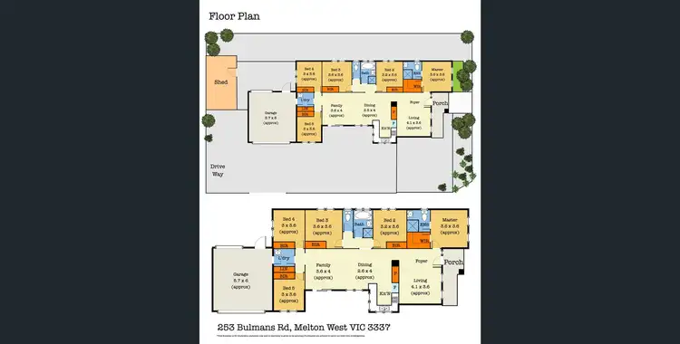 Floorplan of Homely house listing, 253 Bulmans Road, Harkness VIC 3337