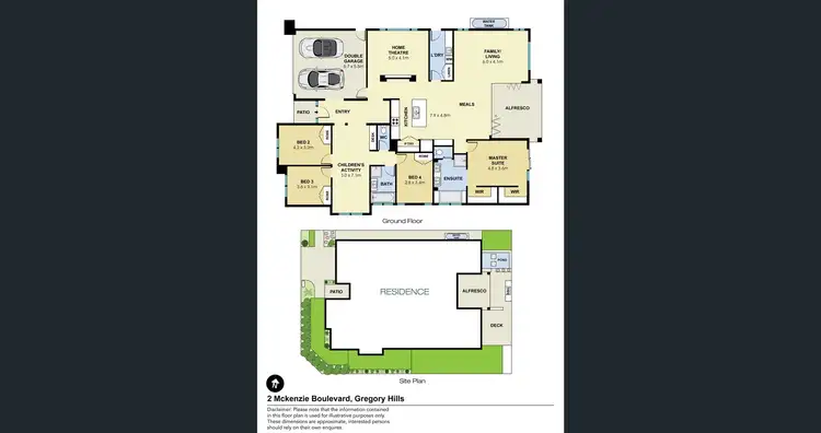 Floorplan of Homely house listing, 2 McKenzie Blvd, Gregory Hills NSW 2557