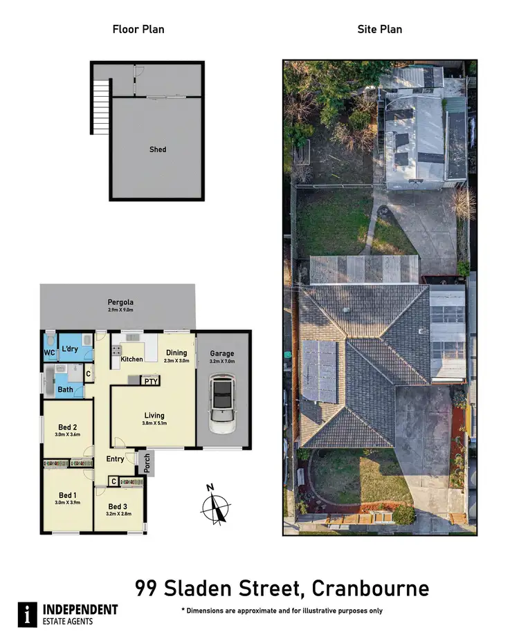 Floorplan of Homely house listing, 99 Sladen Street, Cranbourne VIC 3977