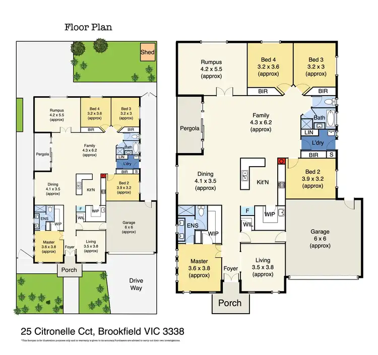 Floorplan of Homely house listing, 25 Citronelle Circuit, Brookfield VIC 3338