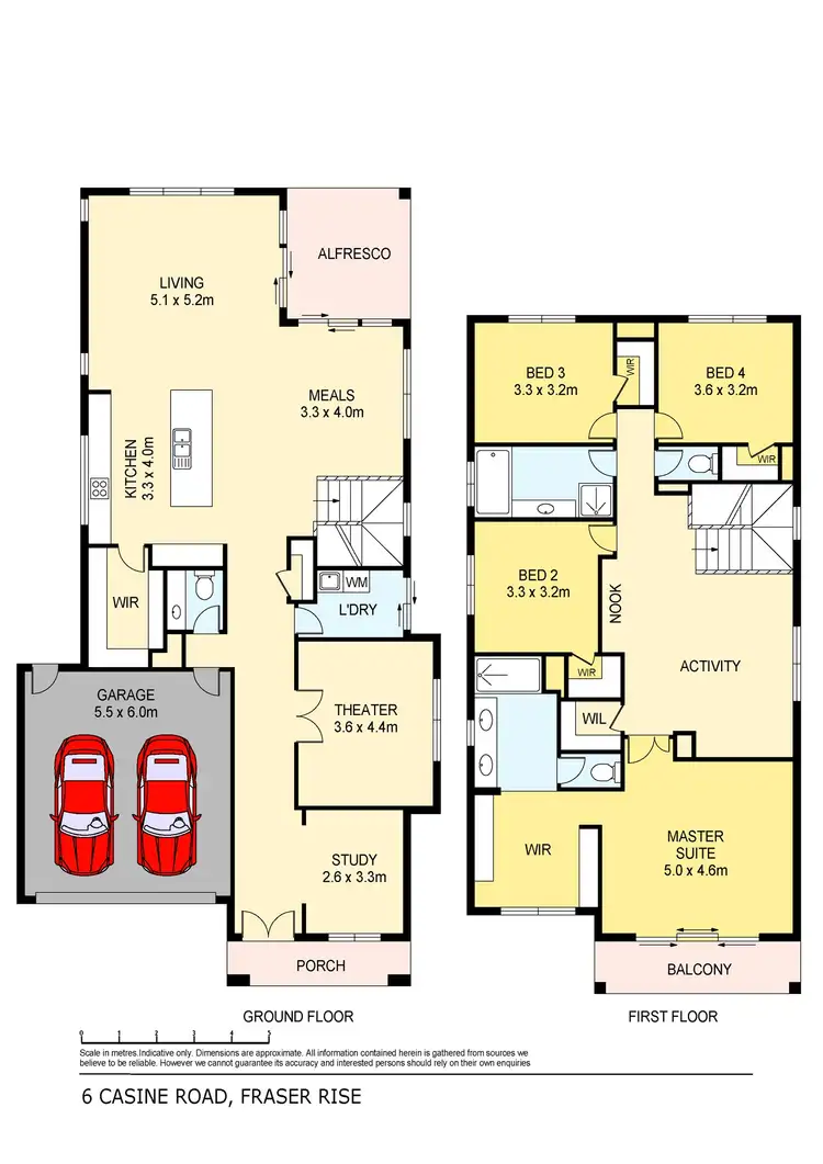 Floorplan of Homely house listing, 6 Casine Road, Fraser Rise VIC 3336