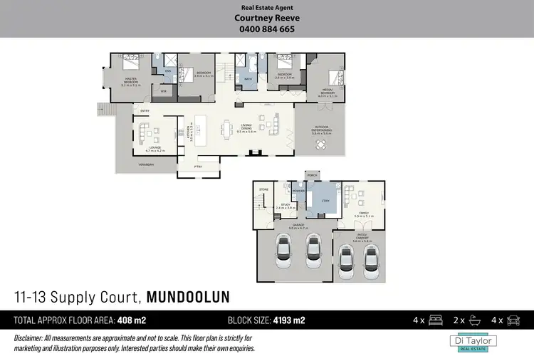 Floorplan of Homely house listing, 11-13 Supply Court, Mundoolun QLD 4285