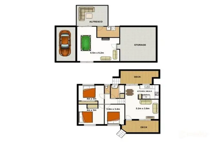 Floorplan of Homely house listing, 17 Bellatrix Drive, Kingston QLD 4114