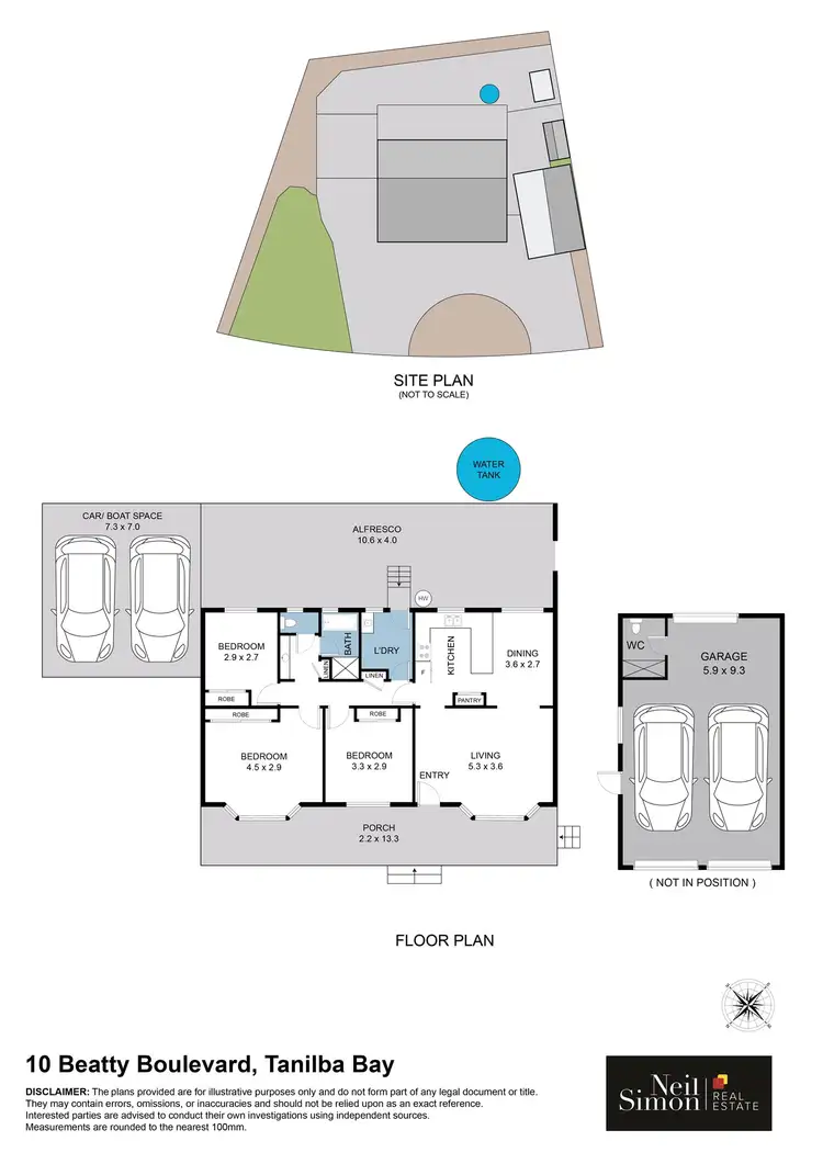 Floorplan of Homely house listing, 10 Beatty Boulevard, Tanilba Bay NSW 2319