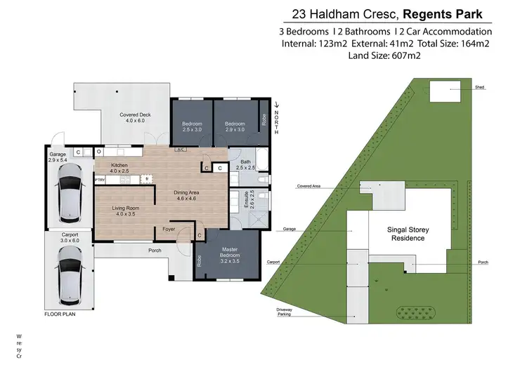 Floorplan of Homely house listing, 23 Haldham Crescent, Regents Park QLD 4118
