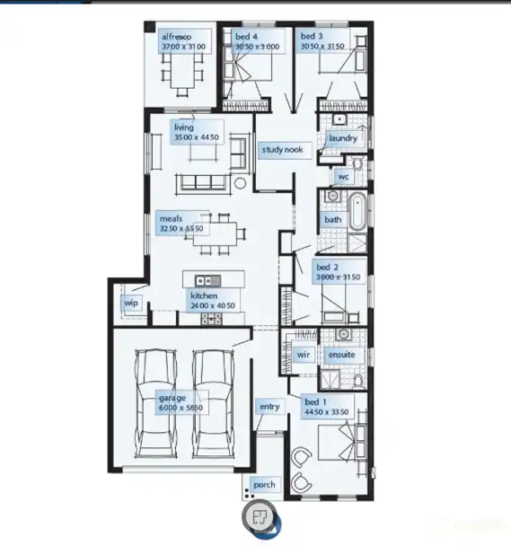 Floorplan of Homely house listing, 20 Mount Barney Crescent, Park Ridge QLD 4125