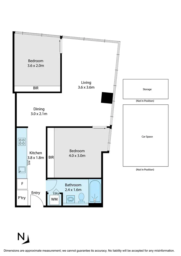 Floorplan of Homely apartment listing, 1422/18 Mt Alexander Rd, Travancore VIC 3032
