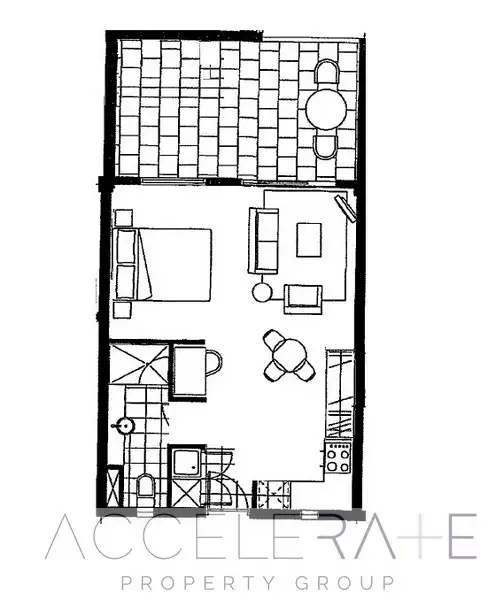 Floorplan of Homely unit listing, 22/41 Fortescue Street, Spring Hill QLD 4000
