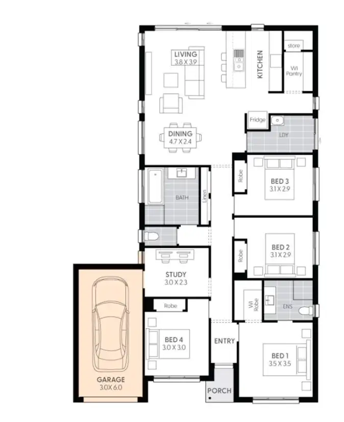 Floorplan of Homely house listing, Address available on request