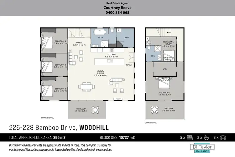 Floorplan of Homely house listing, 226-228 Bamboo Drive, Woodhill QLD 4285