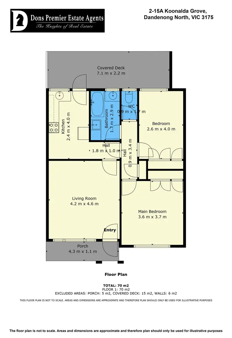 Floorplan of Homely house listing, 2/15 A Koonalda Grove, Dandenong North VIC 3175