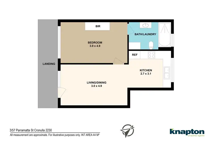 Floorplan of Homely unit listing, 3/57 Parramatta Street, Cronulla NSW 2230