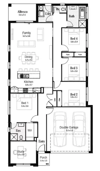 Floorplan of Homely house listing, Lot 69 Road # 5, Wadalba NSW 2259