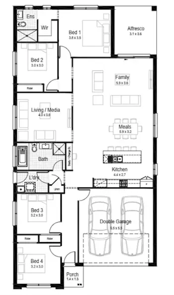 Floorplan of Homely house listing, Lot 528 Corbel Road, North Rothbury NSW 2335