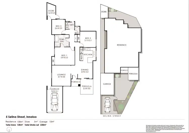 Floorplan of Homely house listing, 5 Selina St, Innaloo WA 6018