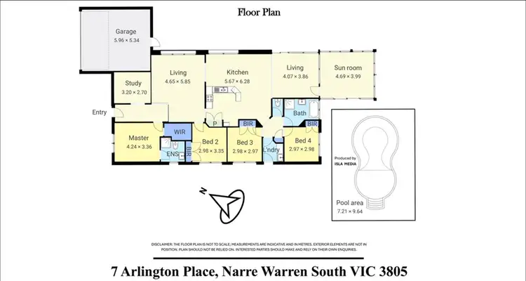 Floorplan of Homely house listing, 7 Arlington Place, Narre Warren South VIC 3805