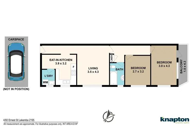 Floorplan of Homely unit listing, 4/60 Ernest Street, Lakemba NSW 2195