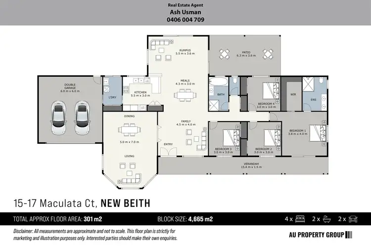 Floorplan of Homely house listing, 15-17 Maculata Court, New Beith QLD 4124