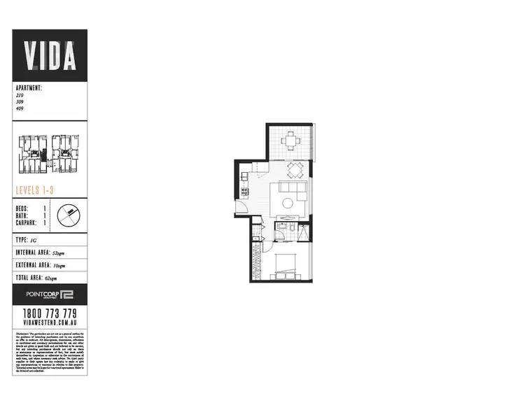 Floorplan of Homely apartment listing, 220/21 Buchanan Street, West End QLD 4101