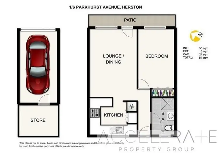 Floorplan of Homely unit listing, 1/6 Parkhurst Avenue, Herston QLD 4006