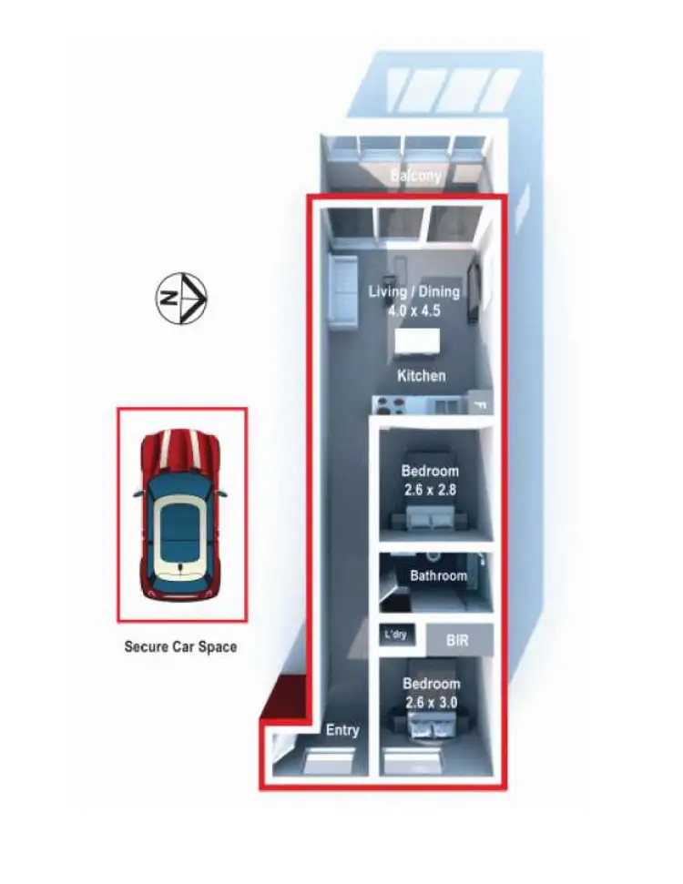 Floorplan of Homely apartment listing, 24/693 Anzac Parade, Maroubra NSW 2035