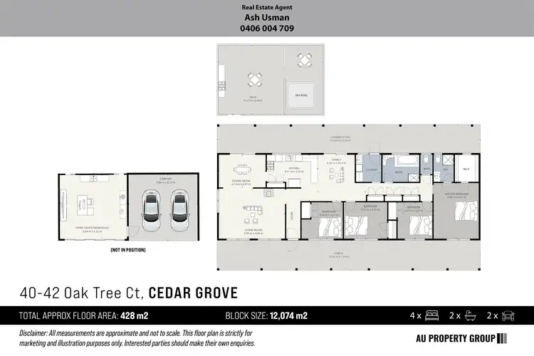 Floorplan of Homely house listing, 40-42 Oak Tree Court, Cedar Grove QLD 4285