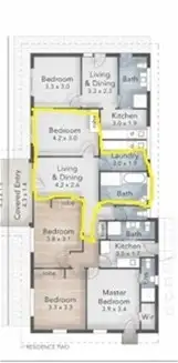 Floorplan of Homely unit listing, 12B Angophora Street, Robertson QLD 4109