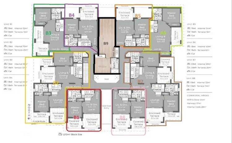 Floorplan of Homely unit listing, B9/52 Baron Street, Greenslopes QLD 4120