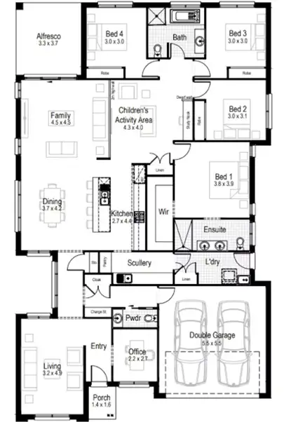 Floorplan of Homely house listing, Lot 18 Turret Circuit, Warnervale NSW 2259