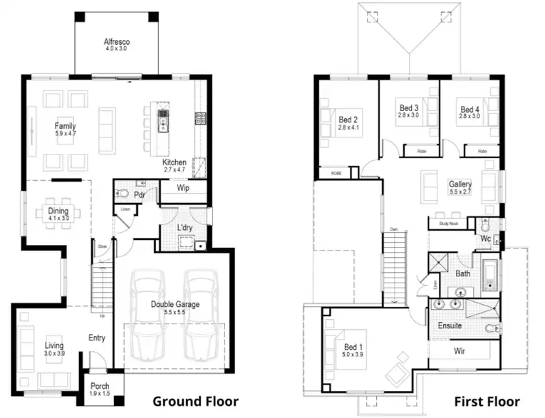 Floorplan of Homely house listing, Lot 57 Berkshire Circuit, Leppington NSW 2179